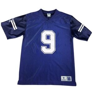 Dallas Cowboys Tony Romo 9 Football Jersey Men's Size M Blue Authentic Apparel